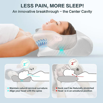 Ergonomic Contour Cervical Support Pillow