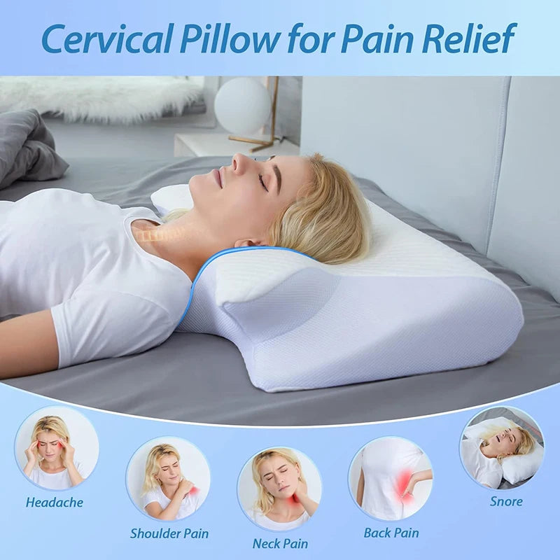 Ergonomic Contour Cervical Support Pillow