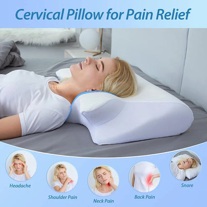 Ergonomic Contour Cervical Support Pillow